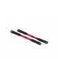 Traxxas Camber links, rear (TUBES red-anodized, 7075-T6 aluminum) (144mm) (2)