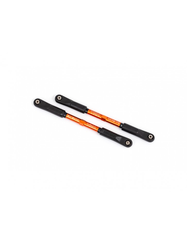 Traxxas Camber links, rear (TUBES orange-anodized, 7075-T6 aluminum) (144mm) (2)