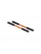 Traxxas Camber links, rear (TUBES orange-anodized, 7075-T6 aluminum) (144mm) (2)