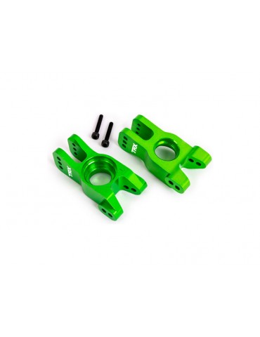 Traxxas Carriers, stub axle, 6061-T6 aluminum (green-anodized) (left and right)