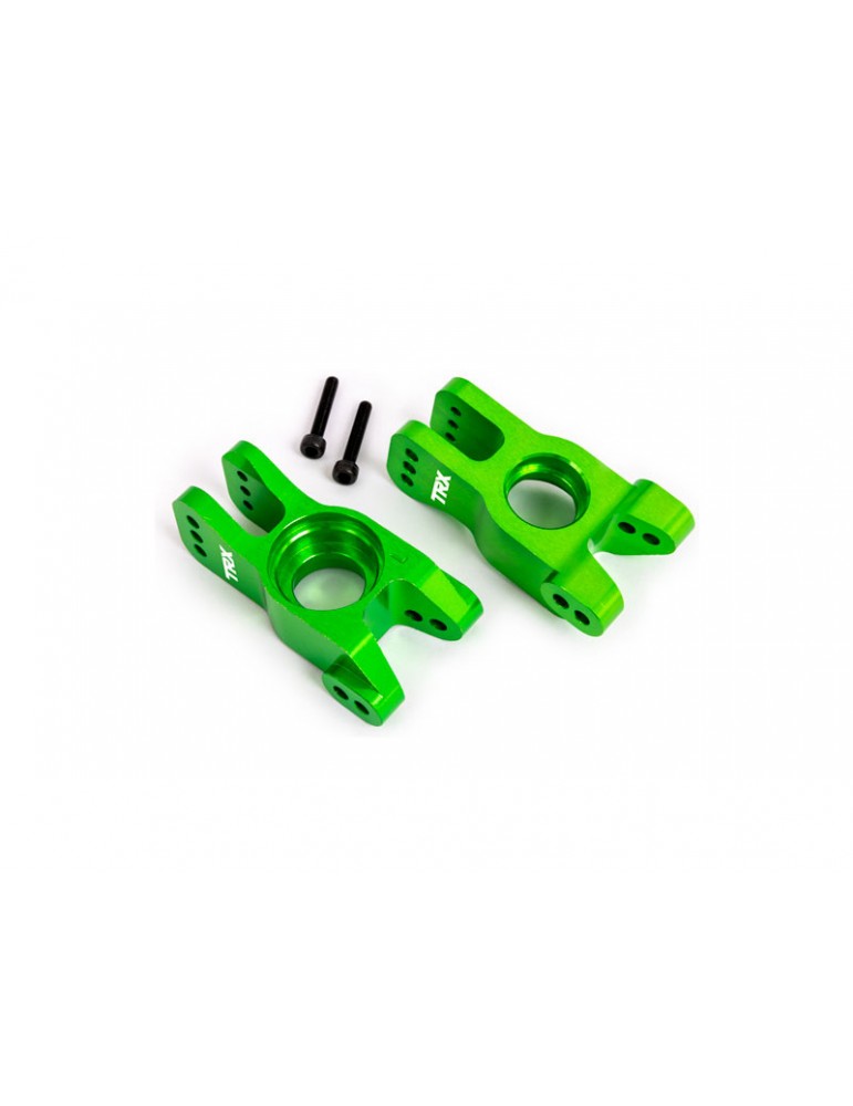 Traxxas Carriers, stub axle, 6061-T6 aluminum (green-anodized) (left and right)