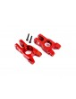 Traxxas Carriers, stub axle, 6061-T6 aluminum (red-anodized) (left and right)