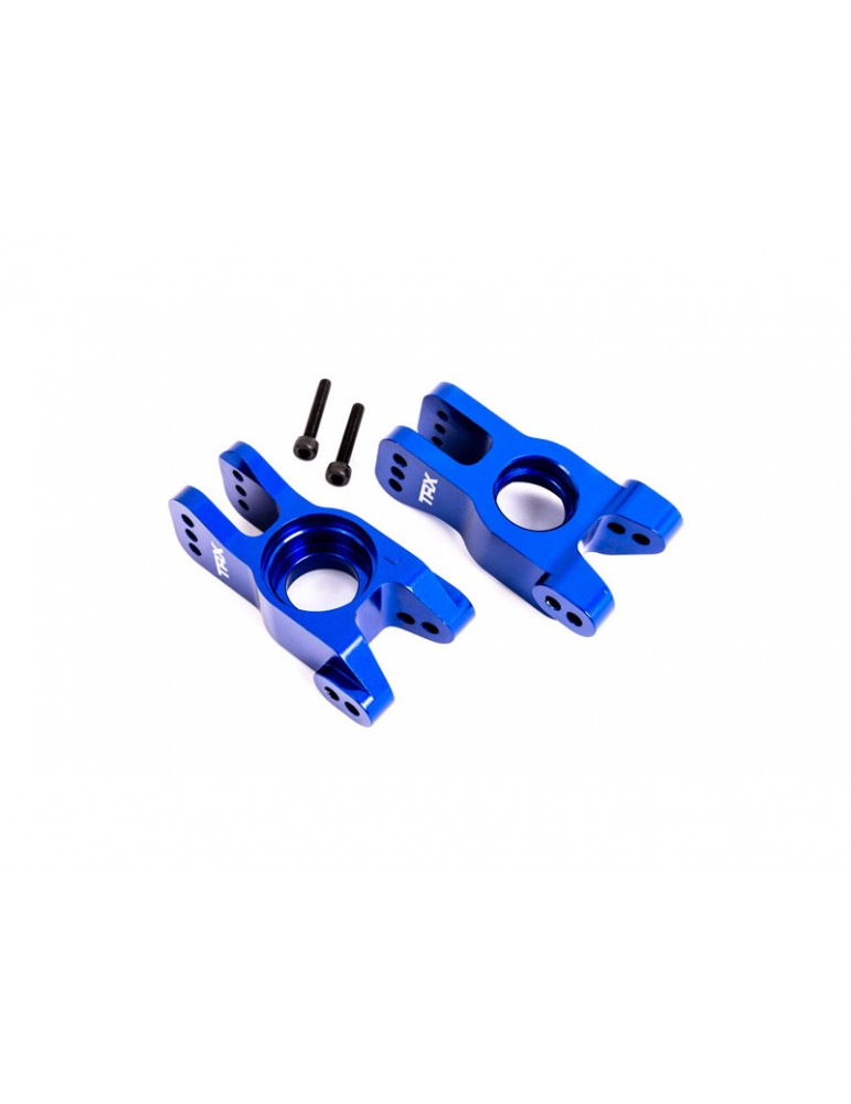 Traxxas Carriers, stub axle, 6061-T6 aluminum (blue-anodized) (left and right)