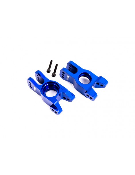 Traxxas Carriers, stub axle, 6061-T6 aluminum (blue-anodized) (left and right)