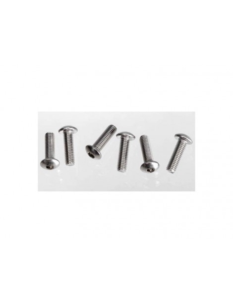 Traxxas varžtai, M3x10 mm su galvute (šešiakampė galvutė) (nerūdijantis plienas) (6)