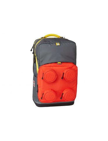 LEGO School backpack Signature Maxi Plus - Titanium/Red