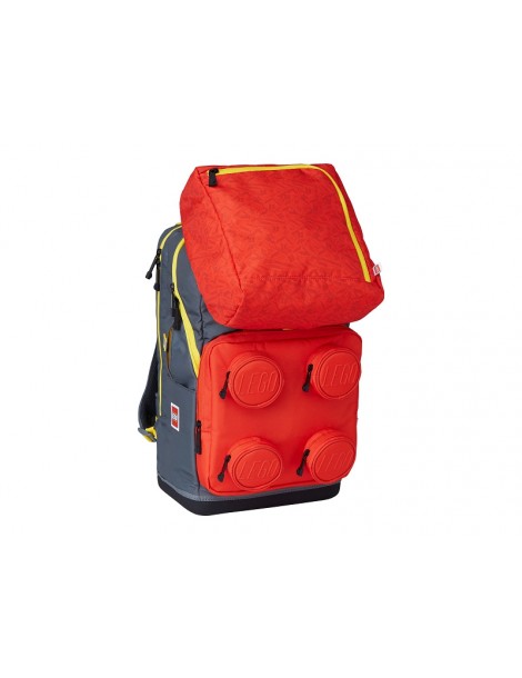 LEGO School backpack Signature Maxi Plus - Titanium/Red