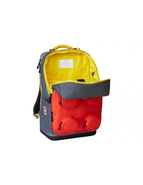 LEGO School backpack Signature Maxi Plus - Titanium/Red