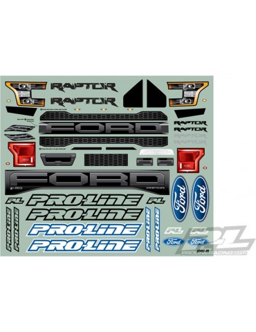 Pro-Line Body 1/10 2017 Ford F-150 Raptor True Scale: Short Course