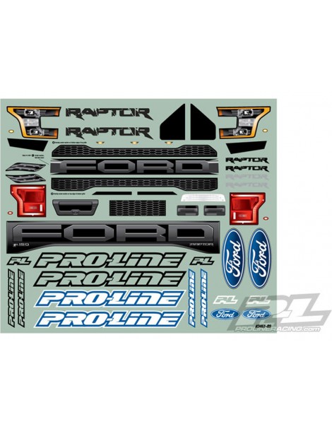 Pro-Line Body 1/10 2017 Ford F-150 Raptor True Scale: Short Course