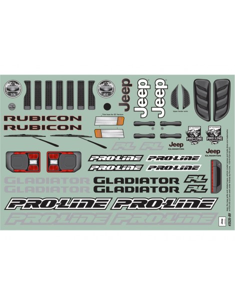 Pro-Line Body 1/10 Jeep Gladiator Rubicon