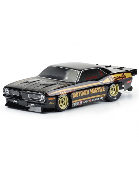 Pro-Line Body 1/10 1972 Plymouth Barracuda Motown Missile (Black): Drag Car