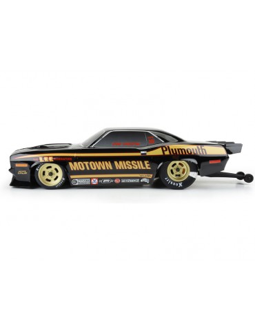 Pro-Line Body 1/10 1972 Plymouth Barracuda Motown Missile (Black): Drag Car
