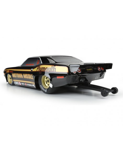 Pro-Line Body 1/10 1972 Plymouth Barracuda Motown Missile (Black): Drag Car