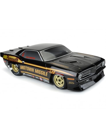 Pro-Line Body 1/10 1972 Plymouth Barracuda Motown Missile (Black): Drag Car