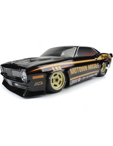Pro-Line Body 1/10 1972 Plymouth Barracuda Motown Missile (Black): Drag Car
