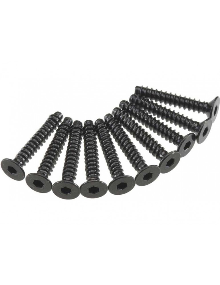 Axial Screw Self Tapping Hex Socket 3x18mm FH (10)