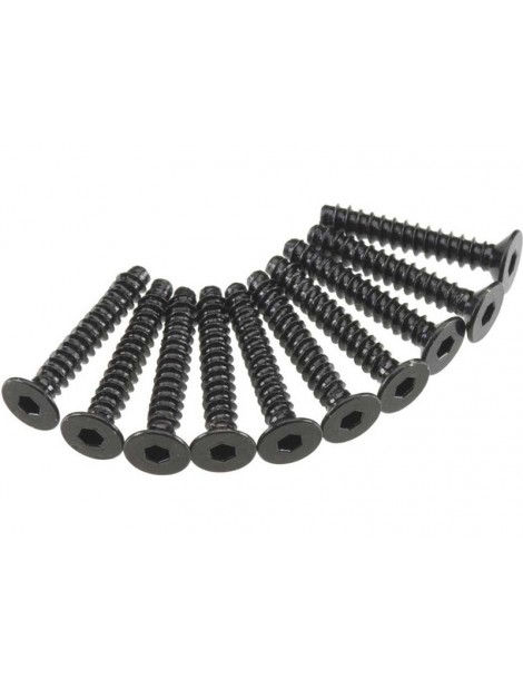 Axial Screw Self Tapping Hex Socket 3x18mm FH (10)