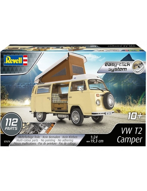 Revell - VW T2 Camper (easy-click), 1/24, 07676