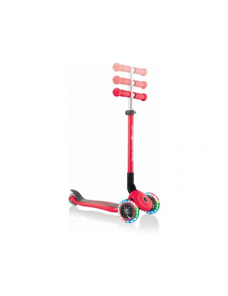 Globber - Scooter Primo Foldable Lights Red