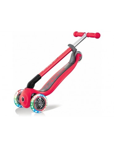 Globber - Scooter Primo Foldable Lights Red