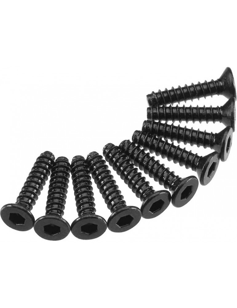 Axial Screw Self Tapping Hex Socket 2.5x12mm FH (10)