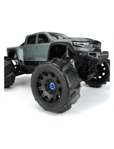 Pro-Line Wheels 5.7", Dumont Sand/Snow Tire, Raid H24 Wheel (2)