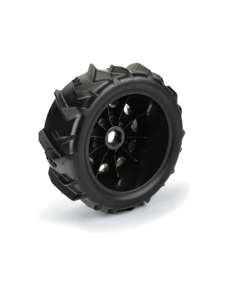 Pro-Line Wheels 5.7", Dumont Sand/Snow Tire, Raid H24 Wheel (2)