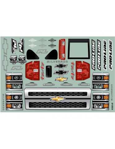Pro-Line Body 1/10 2015 Chevrolet Silverado (Wheelbase 353mm)