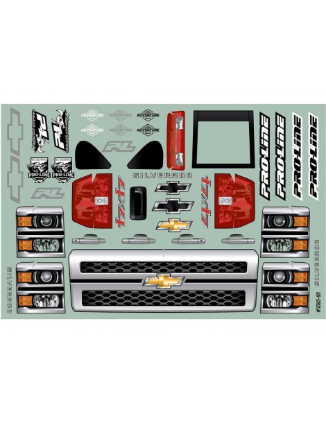 Pro-Line Body 1/10 2015 Chevrolet Silverado (Wheelbase 353mm)
