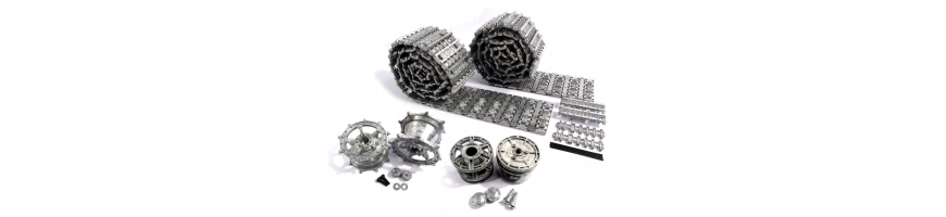 RC tankų dalys – važiuoklės, bokšteliai, pavaros | CyborgShop